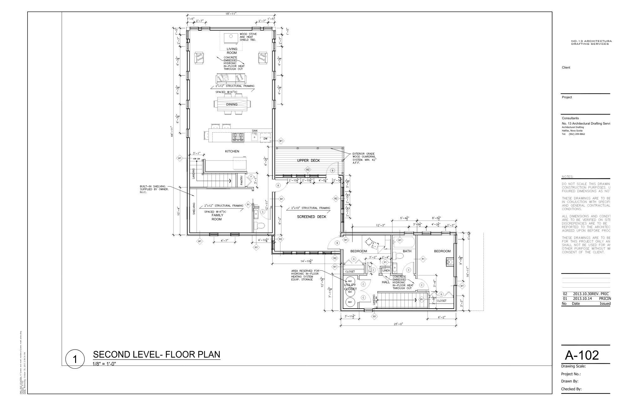 MARK & KAREN NEW FLOOR PLAN SECOND LEVEL (NEW CONSTEUCTION)